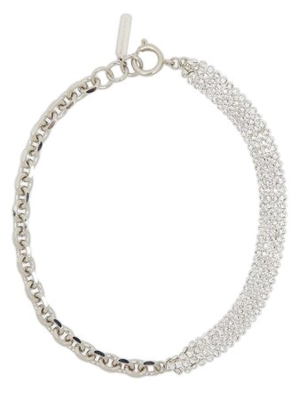 Justine Clenquet Shanon crystal-embellished Choker Necklace - Farfetch