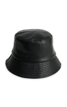 Vida Faux Leather Bucket Hat By Stand Studio | Moda Operandi