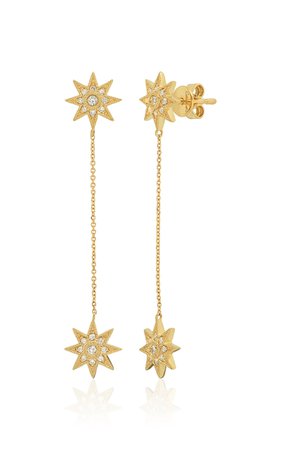 Star Drop 18k Yellow-Gold Earrings By Colette Jewelry | Moda Operandi