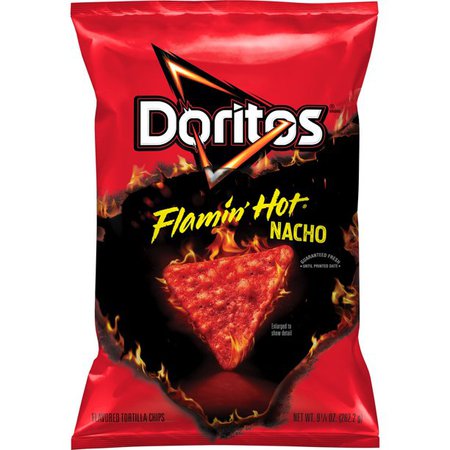 Doritos Flavored Tortilla Chips Flamin' Hot Nacho 9.25 Oz - Walmart.com