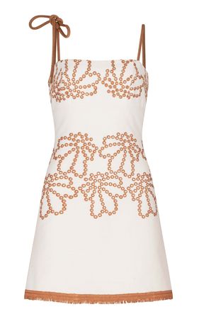 Balerina Fringed Cotton-Blend Mini Dress By Silvia Tcherassi | Moda Operandi