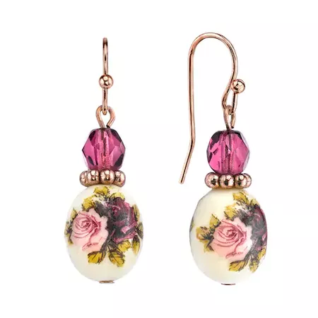 1928 Floral Drop Earrings