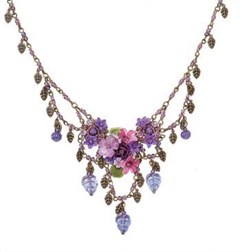 Purple Posies Necklace - GaelSong