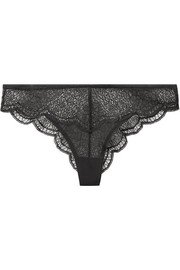Calvin Klein Underwear | Push-Up Plunge stretch-lace and mesh underwired bra | NET-A-PORTER.COM
