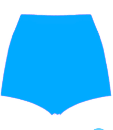 blue shorts