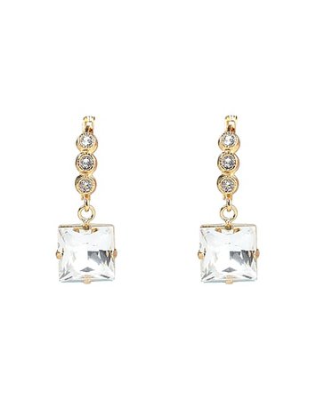 8 By YOOX GOLD PLATED 925 SILVER CHARM EARRING