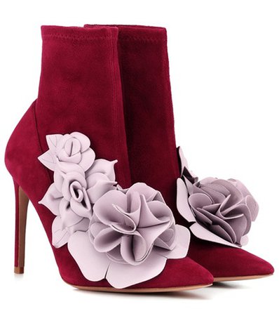 Exclusive to Mytheresa – Jumbo Lilico suede and leather ankle boots