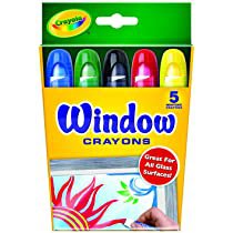 Amazon.com: Crayola Washable Window Crayons - 5-count: Toys & Games