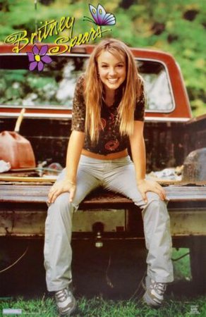 Britney Spears Sitting in a Truck Bed Vintage 1999 Poster 22 x 34 | eBay