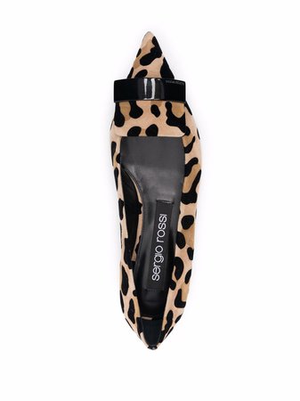Sergio Rossi sr1 leopard-print Ballerina Shoes - Farfetch