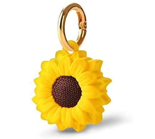sunflower airtag keychain