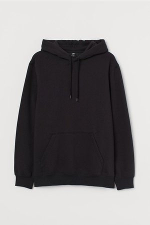Relaxed Fit Hoodie - Black - | H&M US