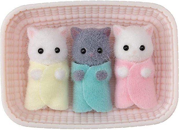 Calico Critters, Persian Cat Triplets, Dolls, Dollhouse Figures, Collectible Toys; Figures and Cradled Accessory Included, Dolls - Amazon Canada