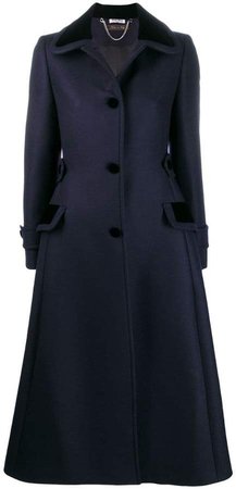 single breasted tailored coat