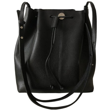 Leather crossbody bag The Row Black in Leather - 9740995