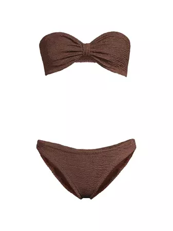 Shop Hunza G Jean Bow Two-Piece Bikini Set | Saks Fifth Avenue