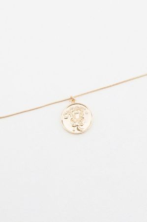 Zodiac Cancer Necklace Guld | na-kd.com