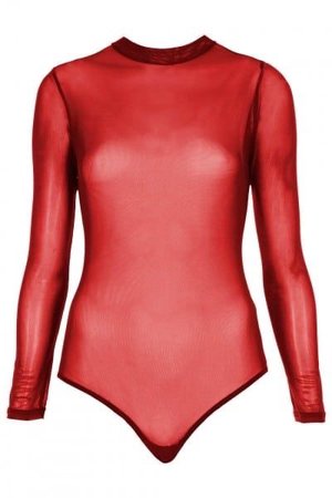 Red Mesh Bodysuit