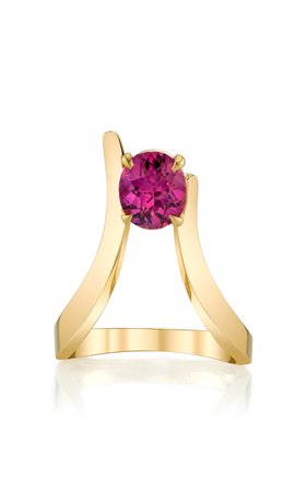 Blooming Lotus 18K Gold Ruby Ring by ARK | Moda Operandi