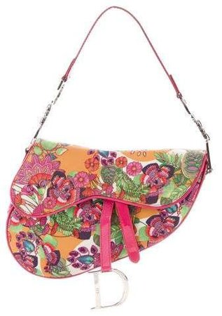 Floral Print Saddle Bag