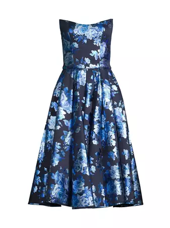 Shop Black Halo Clara Floral Dress | Saks Fifth Avenue