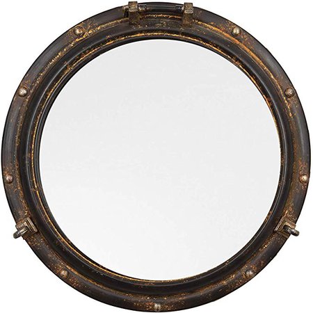 Creative Co-op Porthole Mirror, Rust Metal: Amazon.ca: Home & Kitchen