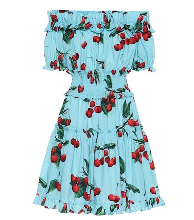 Exclusive to Mytheresa – cherry printed cotton dress