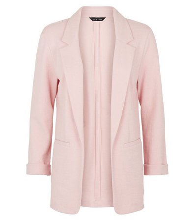 Pale Pink Stretch Blazer | New Look