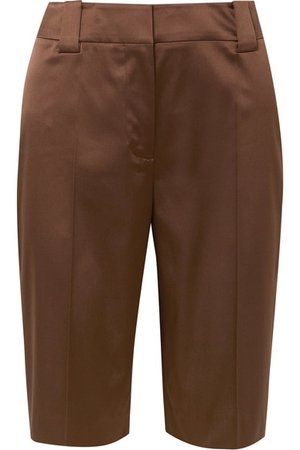 Prada | Silk-blend satin shorts | NET-A-PORTER.COM