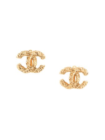 Chanel Pre-Owned 1993 CC clip-on Earrings - Farfetch