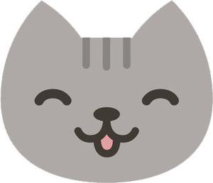 Gray Cat Emoji 1