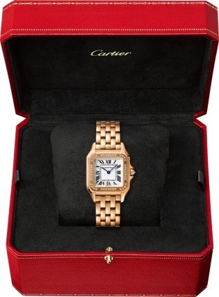 CRWJPN0009 - Panthère de Cartier watch - Medium model, pink gold, diamonds - Cartier