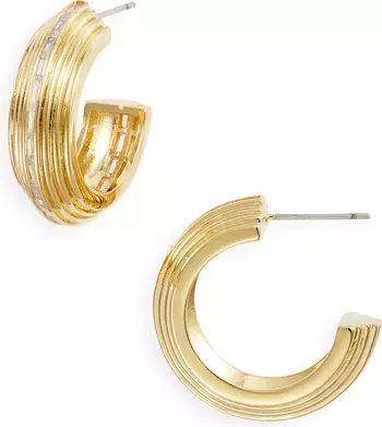 Nordstrom Cubic Zirconia Hoop Earrings | Nordstrom