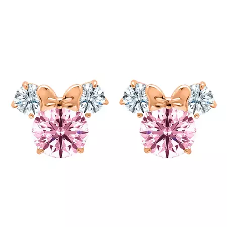 Minnie Mouse Earrings for Kids by CRISLU - Pink | shopDisney
