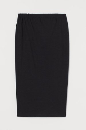 MAMA Cotton Jersey Skirt - Black