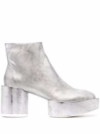 Shop MM6 Maison Margiela platform ankle boots with Express Delivery - FARFETCH
