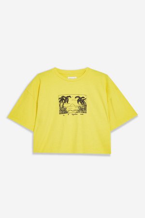 Sunset Palm T-Shirt | Topshop yellow