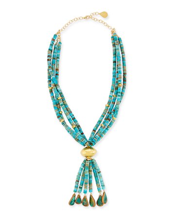 Devon Leigh Multi-Strand Turquoise Necklace