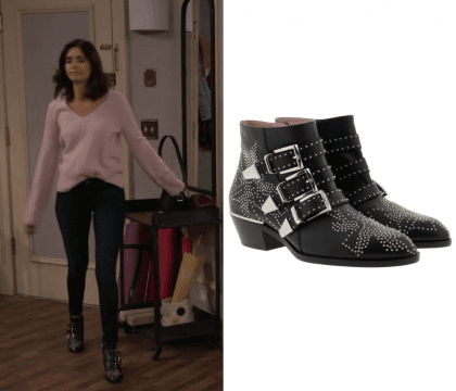 Fam: Season 1 Episode 2 Clem's Studded Buckle Boots | Shop Your TV