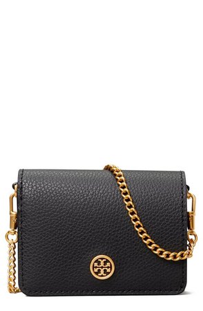Tory Burch Nano Walker Leather Wallet on a Chain | Nordstrom