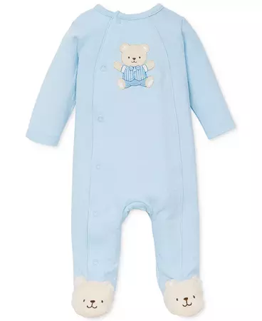 Little Me Baby Boys Cute Bear Snap Close Footed Coverall & Reviews - All Baby - Kids - Macy's