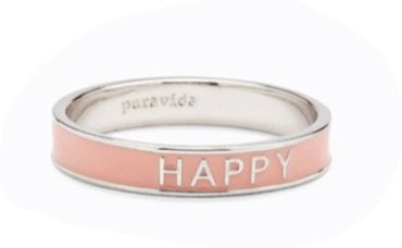 pink happy ring