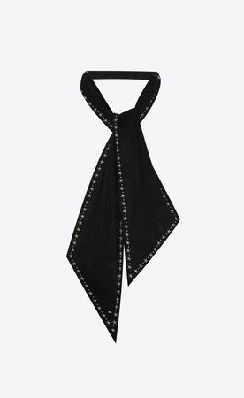 Saint Laurent ‎Suede Lavallière Decorated With Studs And Stars ‎ | YSL.com