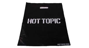 plastic hot topic bag