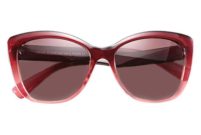 Amazon.com: FEISEDY Polarized Vintage Sunglasses American Square Jackie O Cat Eye Sunglasses B2451: Clothing