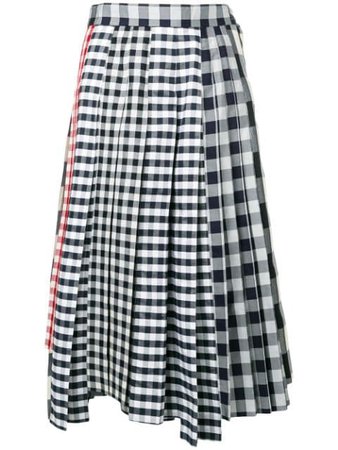 Thom Browne Altered Pleat Midi Skirt $1,680 - Buy Online - Mobile Friendly, Fast Delivery, Price