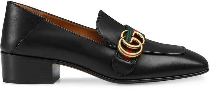 Leather Double G loafer