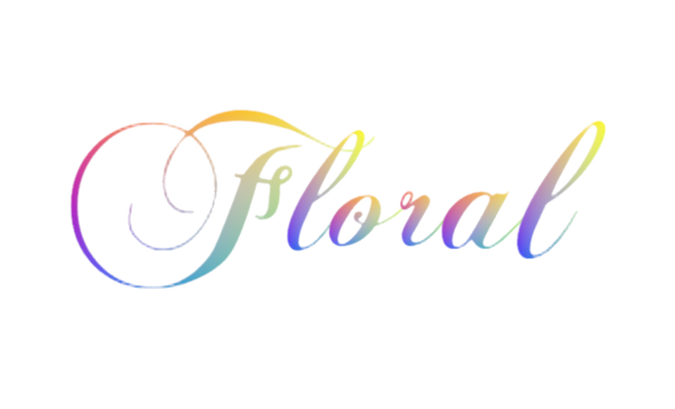 floral text