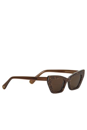 LOTTE Sunglasses - Brown Glitter – MARS