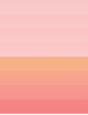 pink/orange tones